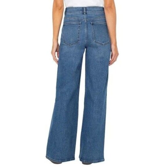 Well Worn Women's High Waist Wide-Leg Jeans Mid Wash 6/28 NWT - Picture 2 of 2